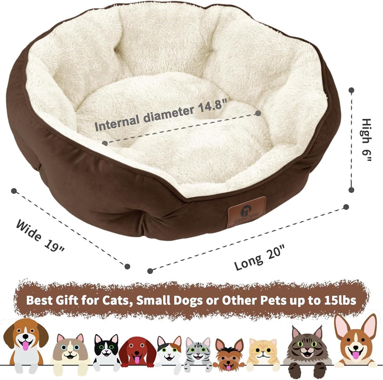 Water-Resistant Small Pet Bed