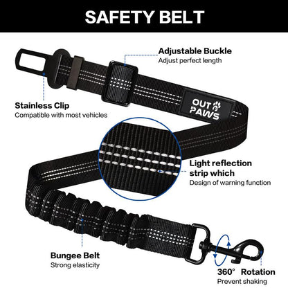 2 Pack Dog Safety Seat Belts